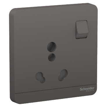 Schneider AvatarOn 3Gang 6/16A Switched Socket