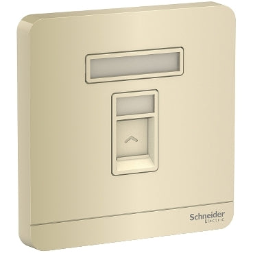 Schneider AvatarOn 1Gang Telephone Socket Shuttered