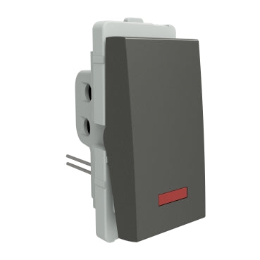 Livia 6/10A 1 way switch with Indicator lamp(1MD) P1081/P1081_PG
