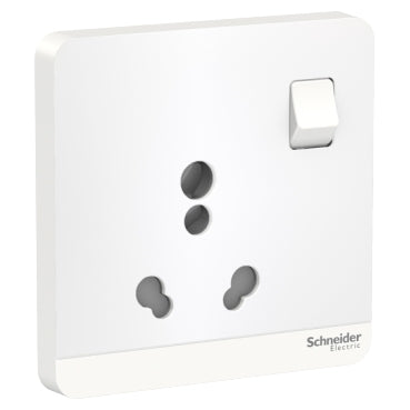 Schneider AvatarOn 3Gang 6/16A Switched Socket