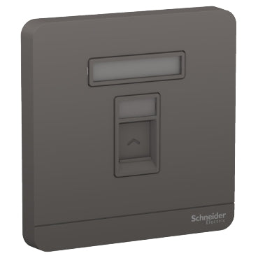Schneider AvatarOn 1Gang Telephone Socket Shuttered