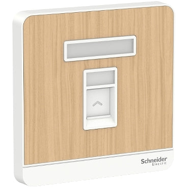 Schneider AvatarOn 1Gang Telephone Socket Shuttered