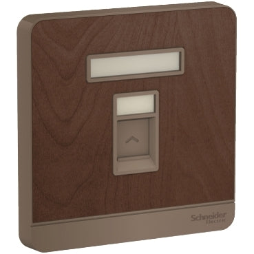 Schneider AvatarOn 1Gang Telephone Socket Shuttered