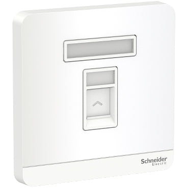 Schneider AvatarOn 1Gang RJ45 Data Cat6 Shuttered
