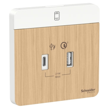 Schneider AvatarOn 21w Type A+C USB Charger