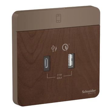Schneider AvatarOn 21w Type A+C USB Charger