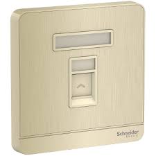 Schneider AvatarOn 1Gang Telephone Socket Shuttered