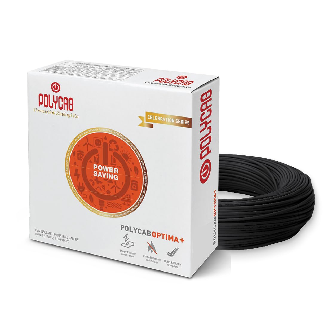 Polycab Optima+ 10sq (10mm) LR-FR (Lead Free-Flame Retardant)